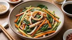 Spenat med bläckfisk: en proteinbomb och vitamintillskott i en och samma rätt