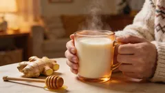 Ingefära med mjölk mot förkylning: en dryck som verkligen hjälper till att värma halsen