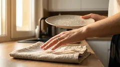 Torkar du också dina diskar med en handduk? Här är varför det kan vara farligt.