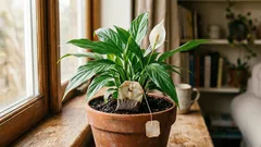 Vanliga tepåsar kan förbättra tillståndet hos din spathiphyllum – så här använder du dem
